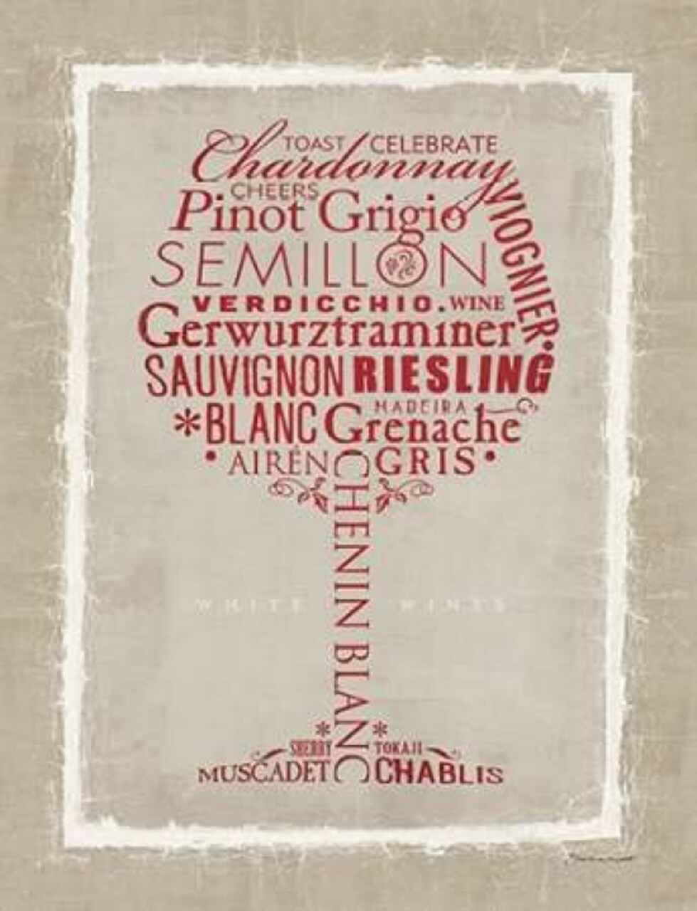 White Wine Poster Print by Stephanie Marrott - Item # VARPDXSM15762